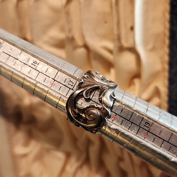 Artisan Made Antique Spoon Ring Sz 7.5 - Picture 6 of 7